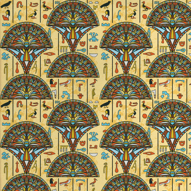 East Urban Home Egyptian Print Fabric Wayfair